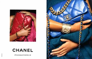 2019 Chanel Karl Lagerfeld handbag bag 2-page MAGAZINE AD - Picture 1 of 1