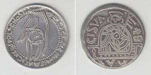 Silberjeton 1994, 75 Jahre Tschech. Numis. Gesellschaft / Phantasie-Denar, vz - Picture 1 of 1