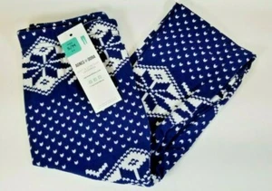 Agnes & Dora Leggings Simple Navy Blue Fair Isle White Kids S/M - Picture 1 of 3