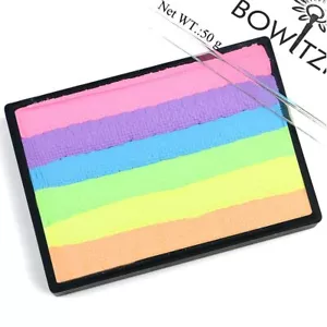 UV Rainbow Split Cake Body Paint Water Activated Pastel Eyeliner Face Paint 50g - Picture 1 of 8