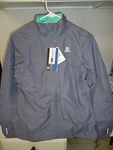 SALOMON PARK WP (WATERPROOF) JACKET WOMEN'S SMALL (S) ARTIST GREY SRP - $160 - Picture 1 of 10