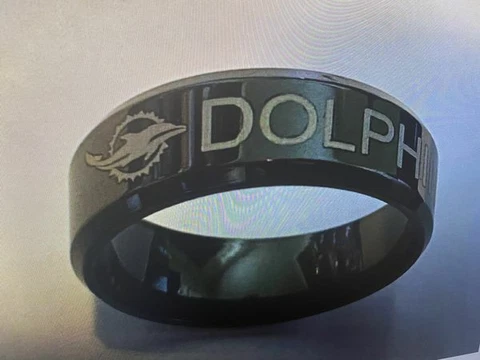 Miami Dolphins Team Titanium Ring, styles #3 Cover