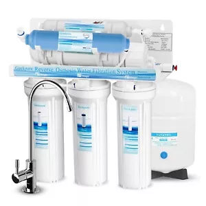 Geekpure 6-Stage Reverse Osmosis RO Drinking Water Filter System with DI Filter - Picture 1 of 6