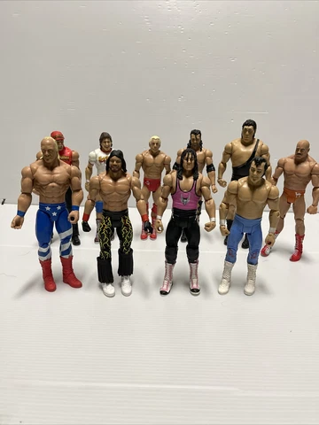 Mattel Basic Series Wrestling Action Figure Lot 10 Wrestlers WWE WWF Legends Cover