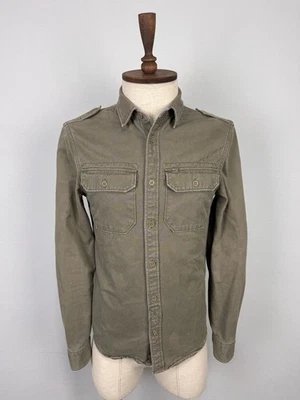 ALLSAINTS Spitalfields London Cotton Khaki Button Up Convoy Shirt Sz S - Image 1 of 4