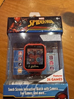 Reloj inteligente interactivo con pantalla táctil Marvel Spiderman con juegos de cámara y más Foto 1 de 4