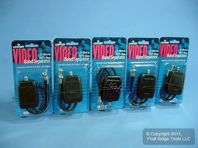 5 Leviton UHF/VHF Video Band Separators 75 Ohm Coax Cable C5157 - Image 1 of 4
