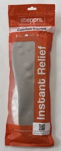 Stepprs, Comfort Insoles, Men's 10/ Women's 11, Gray - Picture 1 of 2