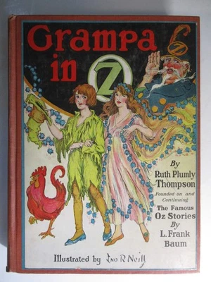 Grampa In Oz, L Frank Baum, Ruth Thompson, Reilly & Lee, 12 Color Plates c1924 Foto 1 de 4