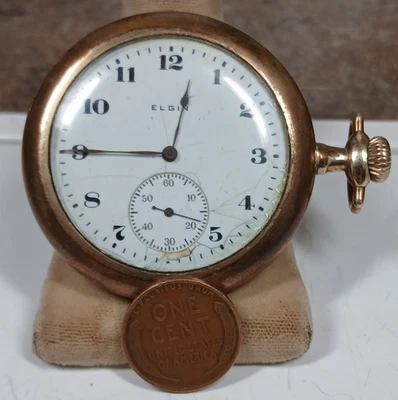 Working Antique 1917 Elgin Hunter Grade 289 15J Gold Hunter Pocket Watch - Image 1 of 4