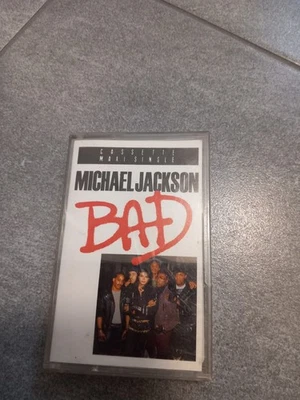 Michael Jackson - Bad - Maxi Cassette Single 3 track 1987 Very Rare collectable  - Image 1 of 4