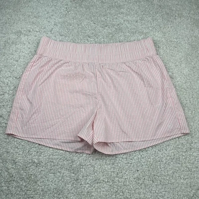 Pantalones Cortos Vineyard Vines Para Mujer XL Rosa Blanco Rayas Rendimiento Bolsillo Trasero con Cremallera Foto 1 de 4
