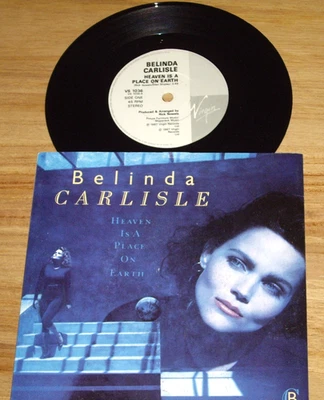 BELINDA CARLISLE *OZ  7" 45 ' HEAVEN IS A PLACE ON EARTH ' 1987 VGC - Image 1 of 2