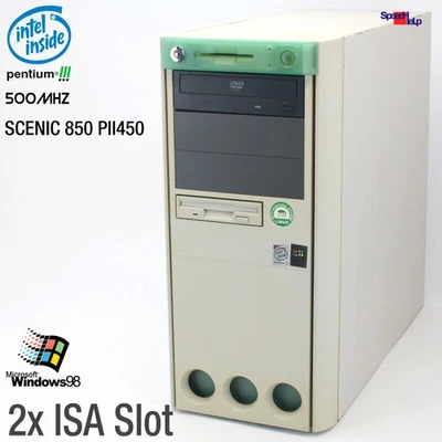 2X ISA SLOT Computer Siemens Scenic 850 PII 450 D1107 PC Parallel Pentium 3 500! - Image 1 of 4