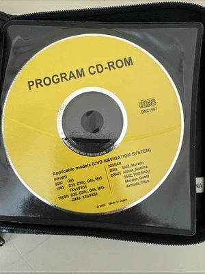 Nissan Infinity  Navigation Update Program CD-ROM (See below for applications) - Image 1 of 3