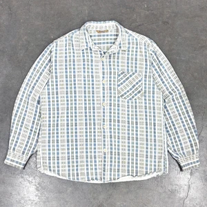 Vintage Billabong Plaid Flannel Button Shirt L RARE Surf Skate USA Made 80s 90s - Picture 1 of 13