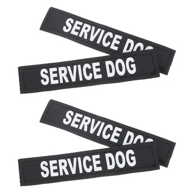  2 Pairs Pet Clothing Label Dog Hsrness Self-adhesive Decal Chest Strap Sticker - Image 1 of 4