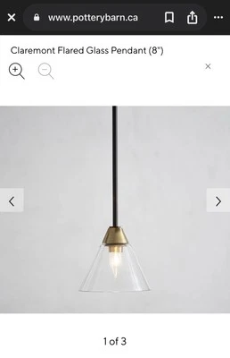 Pottery Barn Pendant Light New  - Image 1 of 4