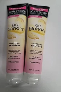 2 Flaschen John Frieda Go Blonder Aufhellendes Shampoo 10 Oz. - Bild 1 von 3