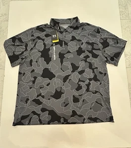 Polo Under Armour Golf Playoff 3.0 Stampata 1378677 Uomo Taglia 4XL Nera - Foto 1 di 11