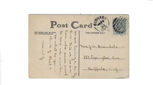 CANADA 1890 Picture Post Card sent from Burnaby to U.S. - Artist KenYon - Picture 1 of 2