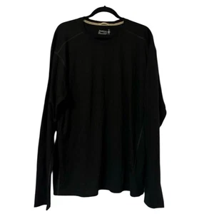 Smartwool Merino Wool Long Sleeve Top Mens XXL Black Base Layer - Picture 1 of 5
