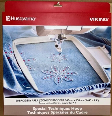 Husqvarna Viking Special Techniques Embroidery Hoop 240x150mm Designer Epic 3 - Image 1 of 2