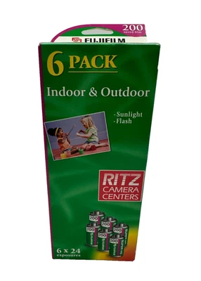 NIB FUJIFILM Fuji  200 ISO 35mm Color Film 6 x 24 Expired 10/06 sealed box - Image 1 of 4