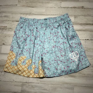 Baseball Lifestyle Shorts 101 Ice Cream Blue Cotton Candy Youth Size XL sport - Picture 1 of 13
