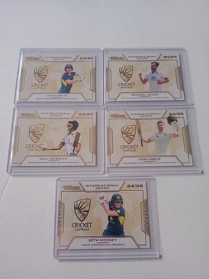 2025/26 TRADERS CRICKET INTERNATIONAL SERIES GOLD /139 LOT OF 5 - image 1 of 2