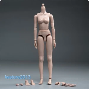 HENG TOYS 1/6 Suntan Skin Small Breast Girl 12" Female Action Figure Body Hands - Bild 1 von 10