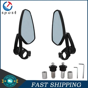 For Yamaha FZ09 MT09 FZ07 CNC Black Mirrors Bar Ends NEW - Picture 1 of 8