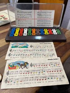 Carillon vintage xylophone dans son étui - complet