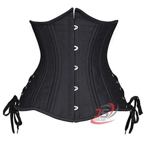Cotton Hourglass Curve Longline sexy Women's Underbust Corset Waist Training - Picture 1 of 5