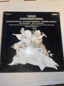 Verdi A Masked Ball Box Set Tebaldi / Pavarotti / Milnes / LP Record OSA 1398 NM - Picture 1 of 5