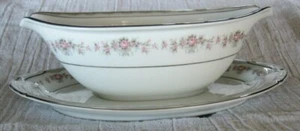Noritake JAPAN Fine China GLENWOOD Muster 5770 Sauciere mit angesetztem Teller - Bild 1 von 1