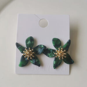 New Forever21 Big Flower Stud Earrings Gift Fashion Women Party Holiday Jewelry
