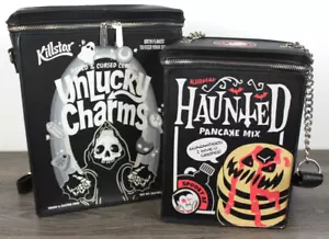 Killstar Unlucky Charms Sensenmann Rucksack & Haunted Pancake Mix Umhängetasche - Bild 1 von 16