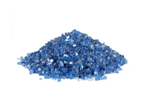 Elemental 1/4 inch Reflective Cobalt Blue Fire Glass. 15lbs Burns clean. - Picture 1 of 3