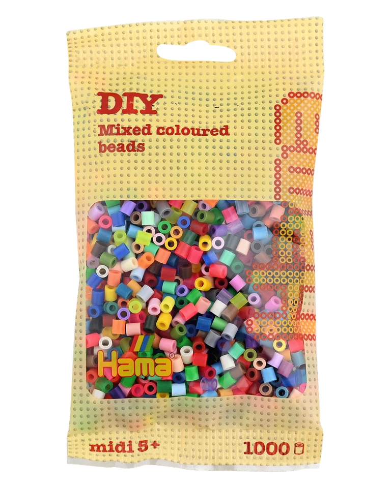 1000 Midi Bügelperlen - Mischung 01-48 207-68 Ø 5 mm Hama Perlen Steckperlen - Bild 1 von 1