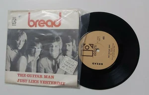 BREAD the guitar man/just like yesterday RAREST COVER ISRAELI P/S - Picture 1 of 2