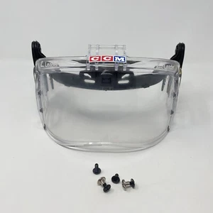Vintage CCM Z Leader Hockey Visor player senior clear adult half face shield SR - Picture 1 of 14