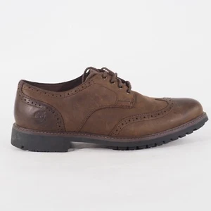 Herren Timberland Stormbuck Brogue Oxford A1499 Braun Leder Schnürschuhe Formelle Schuhe - Bild 1 von 7