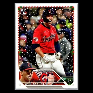 Will Brennan RC 2023 Topps Holiday Cleveland Guardians Rookie Card #H61 - Picture 1 of 2