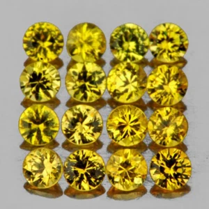 Natural Yellow Sapphire Round 2.20 mm 16 pieces {Flawless-VVS} - Picture 1 of 2