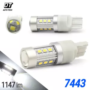 T20 7443 7440 LED Blanco Alta Potencia Bombillas Freno Inverso Trasero Parada Luces DRL - Imagen 1 de 10