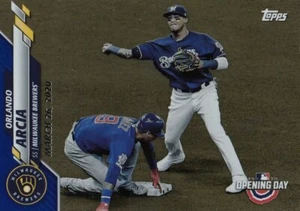 Topps Opening Day 2020 Orlando Arcia lámina azul #82 cerveceros cantidad disponible - Imagen 1 de 1