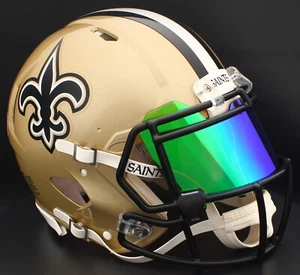 NEW ORLEANS SAINTS NFL Riddell Speed Full Size REPLICA Football Helmet - Picture 1 of 6