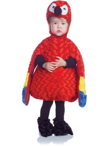 Belly Babies Plush Red Tropical Rainforest Parrot Costume Toddler 2T-4T Months - Picture 1 of 1