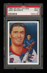 PSA 9 ANDY BATHGATE 1985 Hockey Hall of Fame Card #215 - Picture 1 of 1
